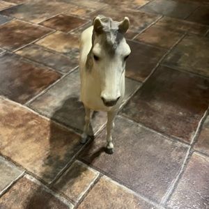 Vintage plastic horse. 9” (Inches) In height